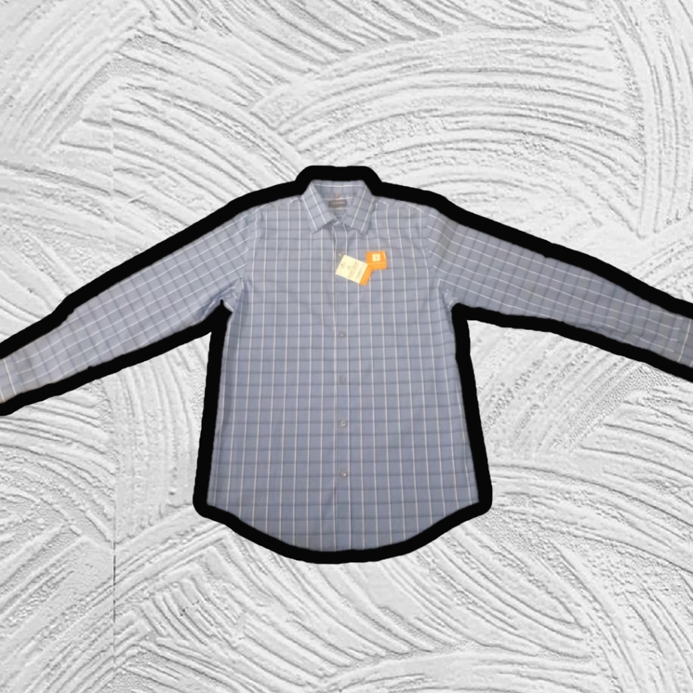 Blue van heusen button down dress shirt